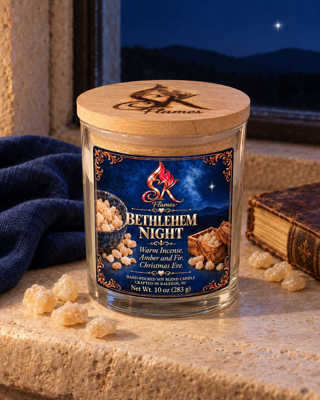 Bethlehem Night premium soy blend candle