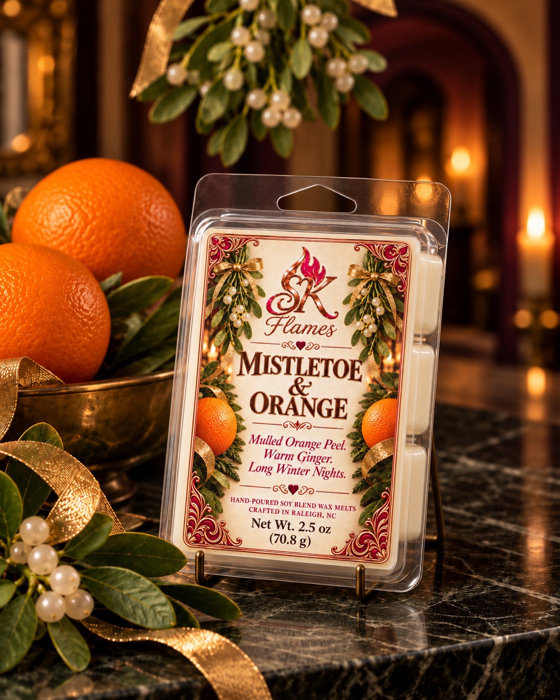 Mistletoe & Orange wax melts