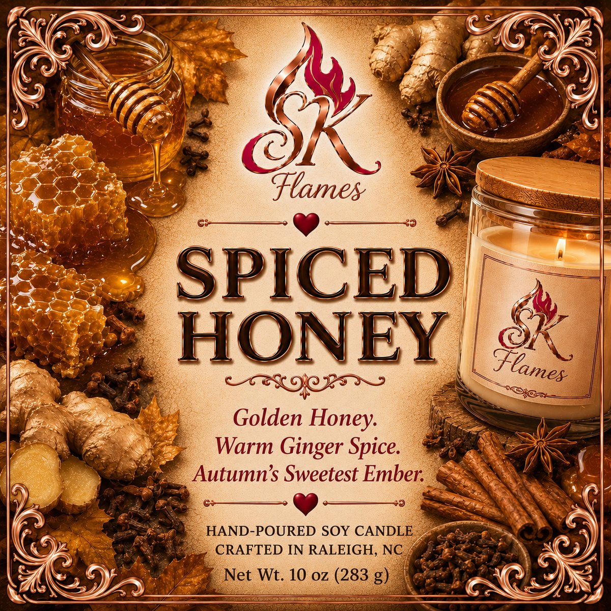 Spiced Honey soy candle