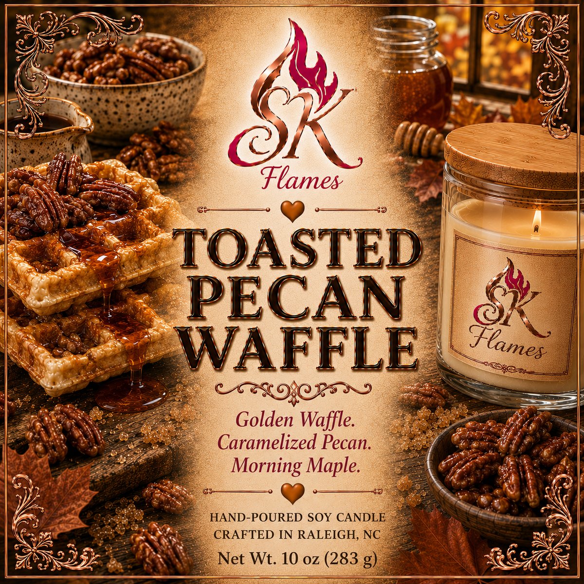 Toasted Pecan Waffle soy candle